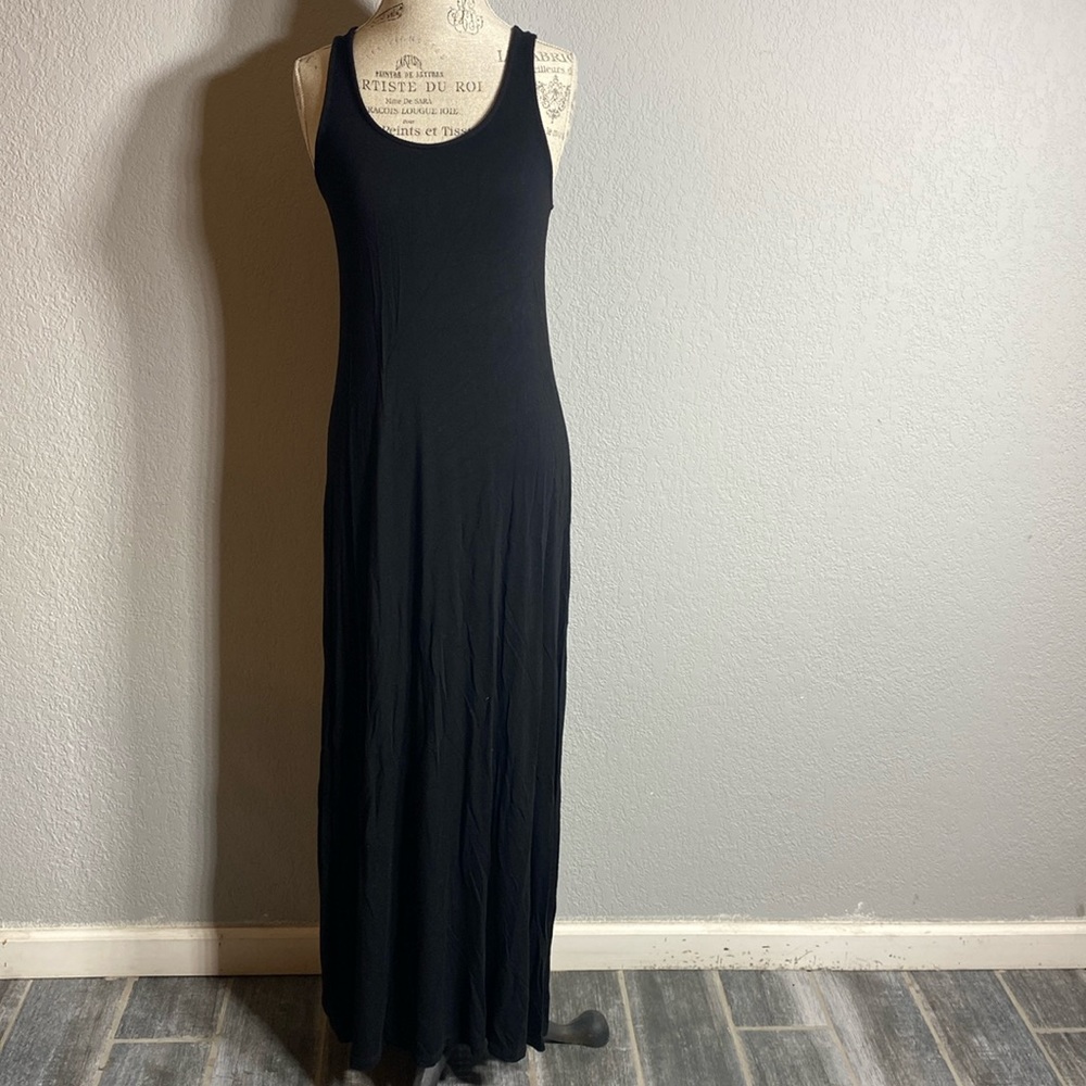 Old Navy Black Maxi Tank Dress